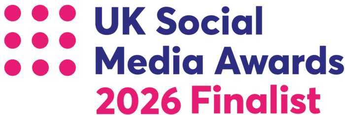 The UK Social Media Awards 2026 Finalist logo